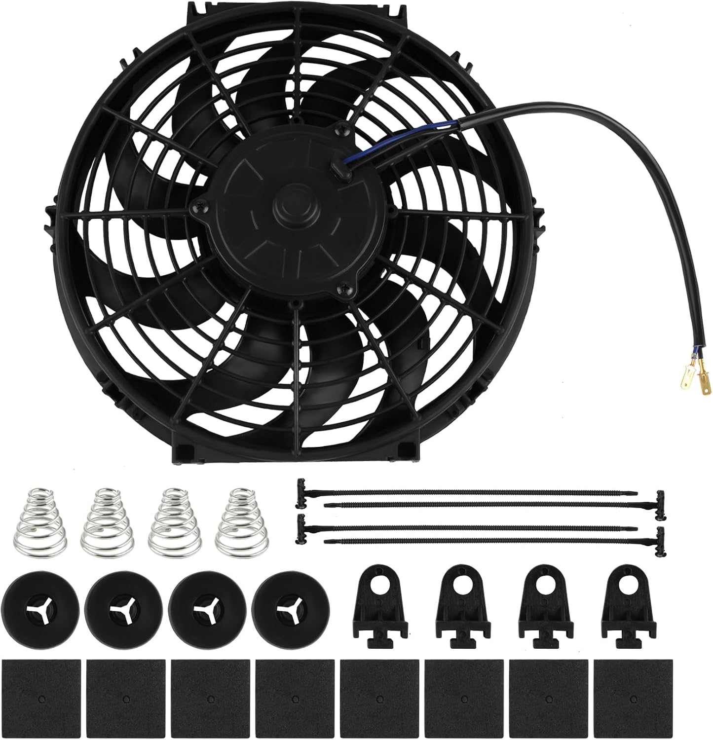 Ventilador radiador eléctrico 12V 80W 12"