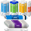 Set filtros ósmosis inversa 22 pzas membrana RO 100 GPD