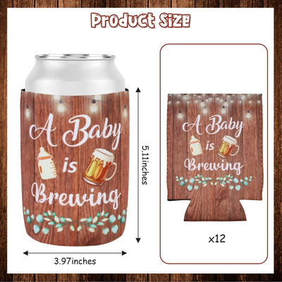 12 Pzas Mugs Can Cooler Baby Shower