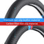 Funda volante fibra carbono cuero antiderrap 15"