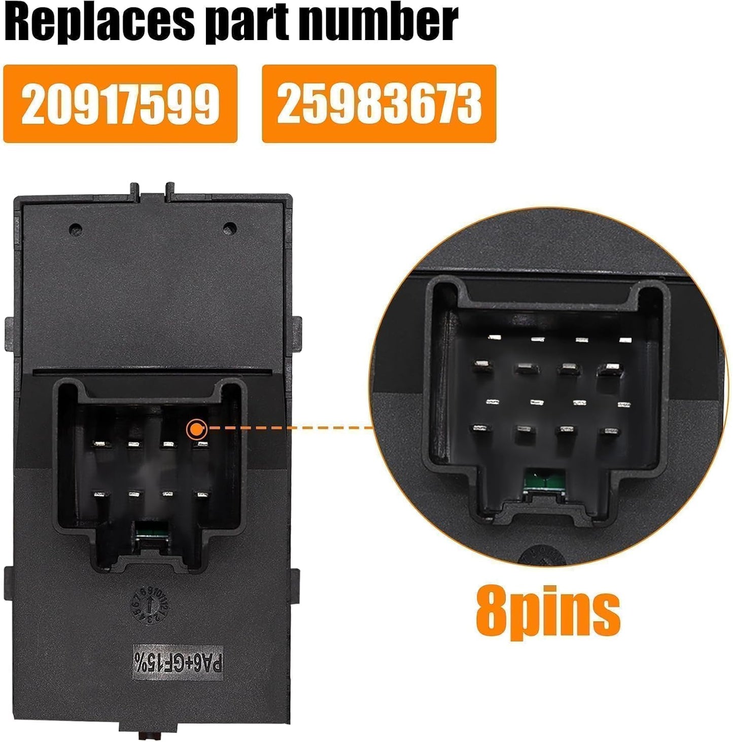 Interruptor elevalunas conductor izquierdo Chevy Equinox