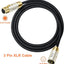 Cable XLR macho a hembra 3 pies para micrófono y PA