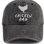 Sombrero papá pollo gorro béisbol algodón ajustable