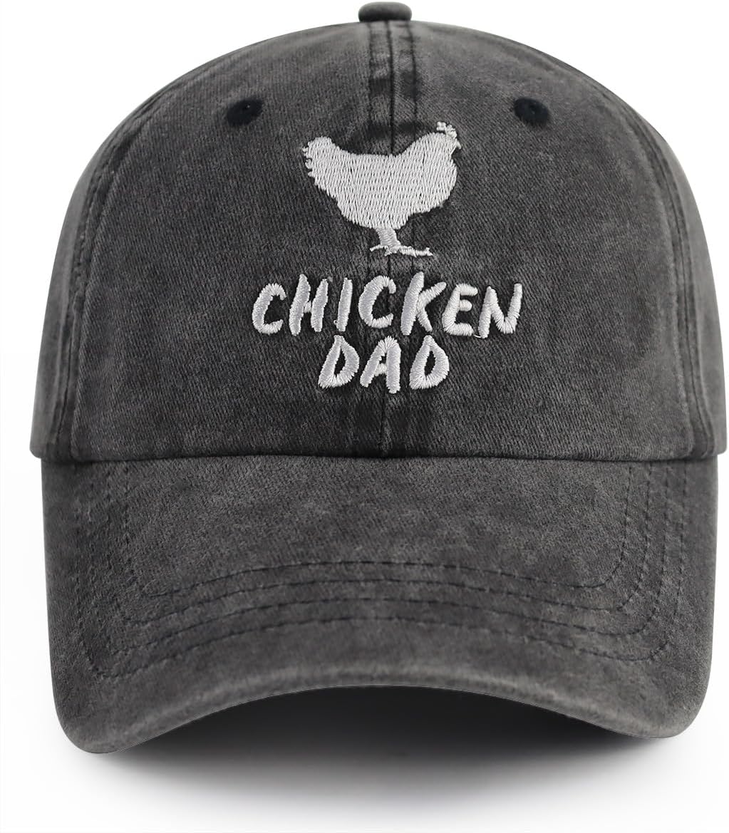 Sombrero papá pollo gorro béisbol algodón ajustable