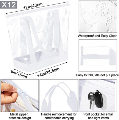 24 Bolsas Transparentes Impermeables Viaje
