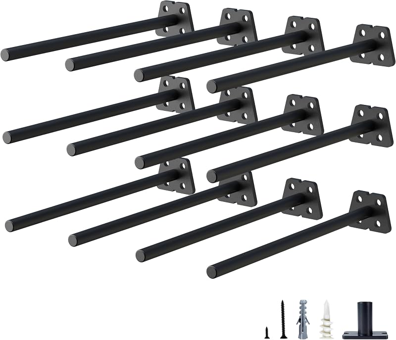 12 Soportes Estante Flotante 8" Invisibles Cocina