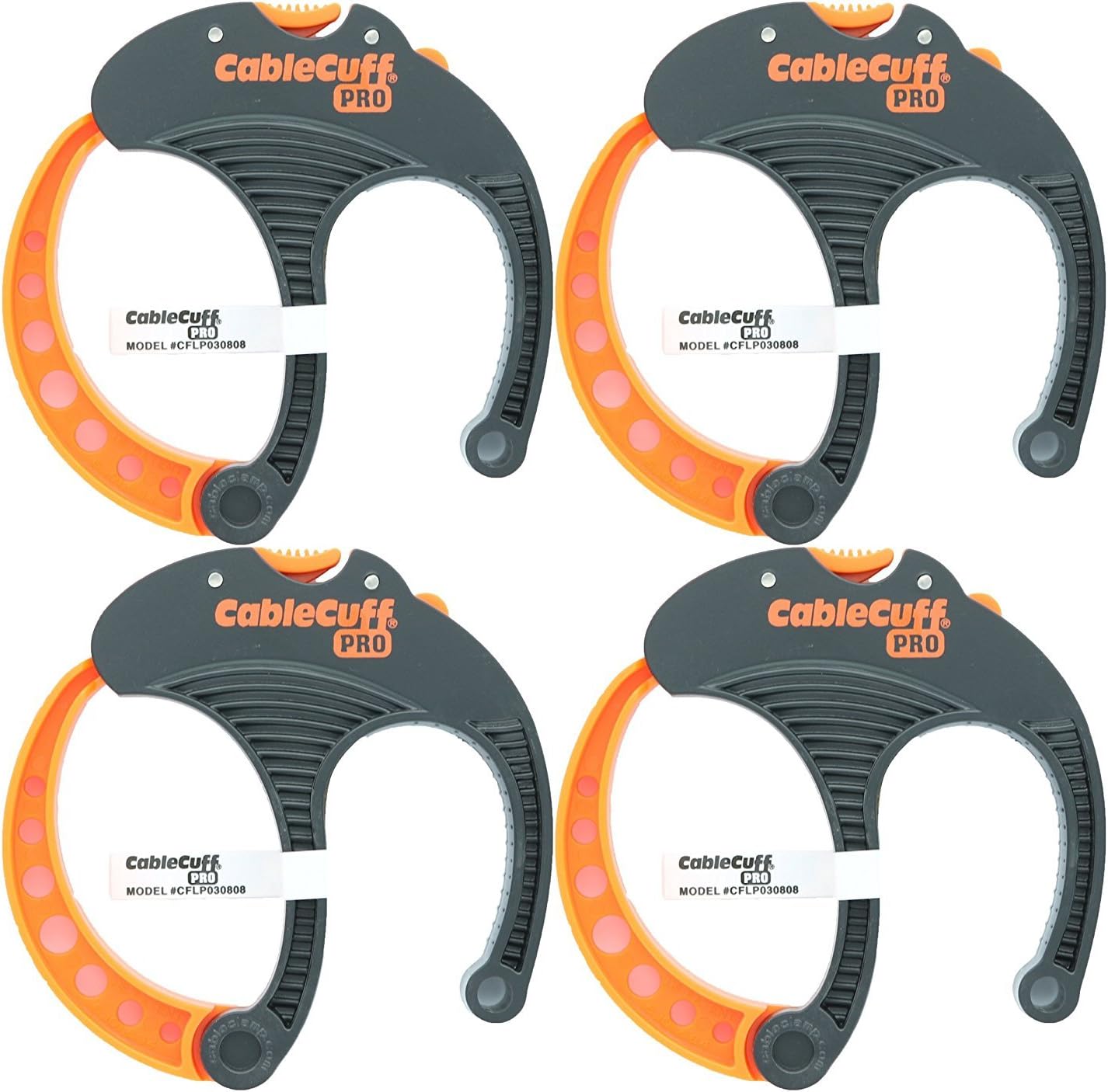 4 Pzas Bridas Ajustables Reutilizables para Cables