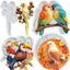 Molde silicona para loros flores ramas decorar cupcakes