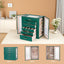 Joyero mujer 6 capas vidrio 5 cajones puertas verde