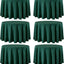 6 Manteles Redondos 108pulg Color Verde Oscuro Lino