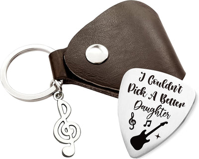 Regalo joyería para guitarrista hija texto inglés cumpleaños música