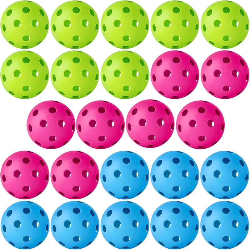 Pack 24/80 pelotas béisbol plástico huecas entrenamiento