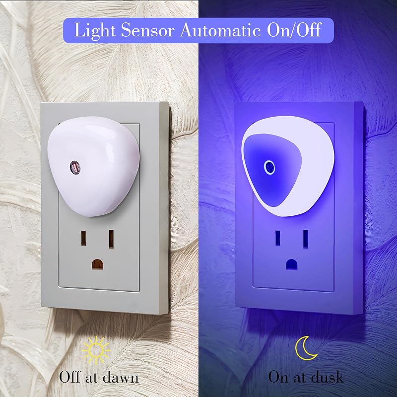 Luz nocturna LED sensor atardecer dormitorio niños