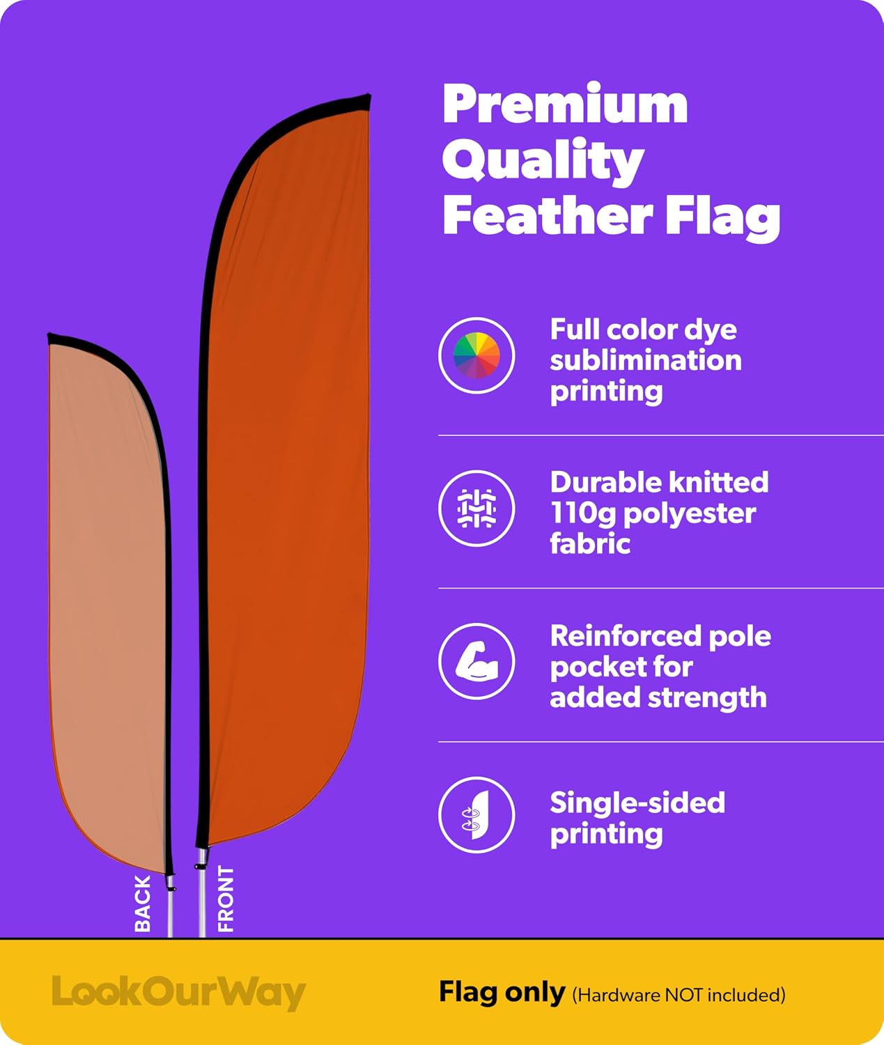 Bandera plumas temática campamento niños 12ft