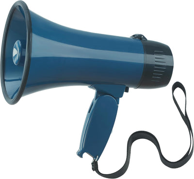 Megáfono con altavoz y micrófono control volumen eventos