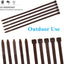 100 Bridas 8pulg Color Madera Resistente UV Jardinería