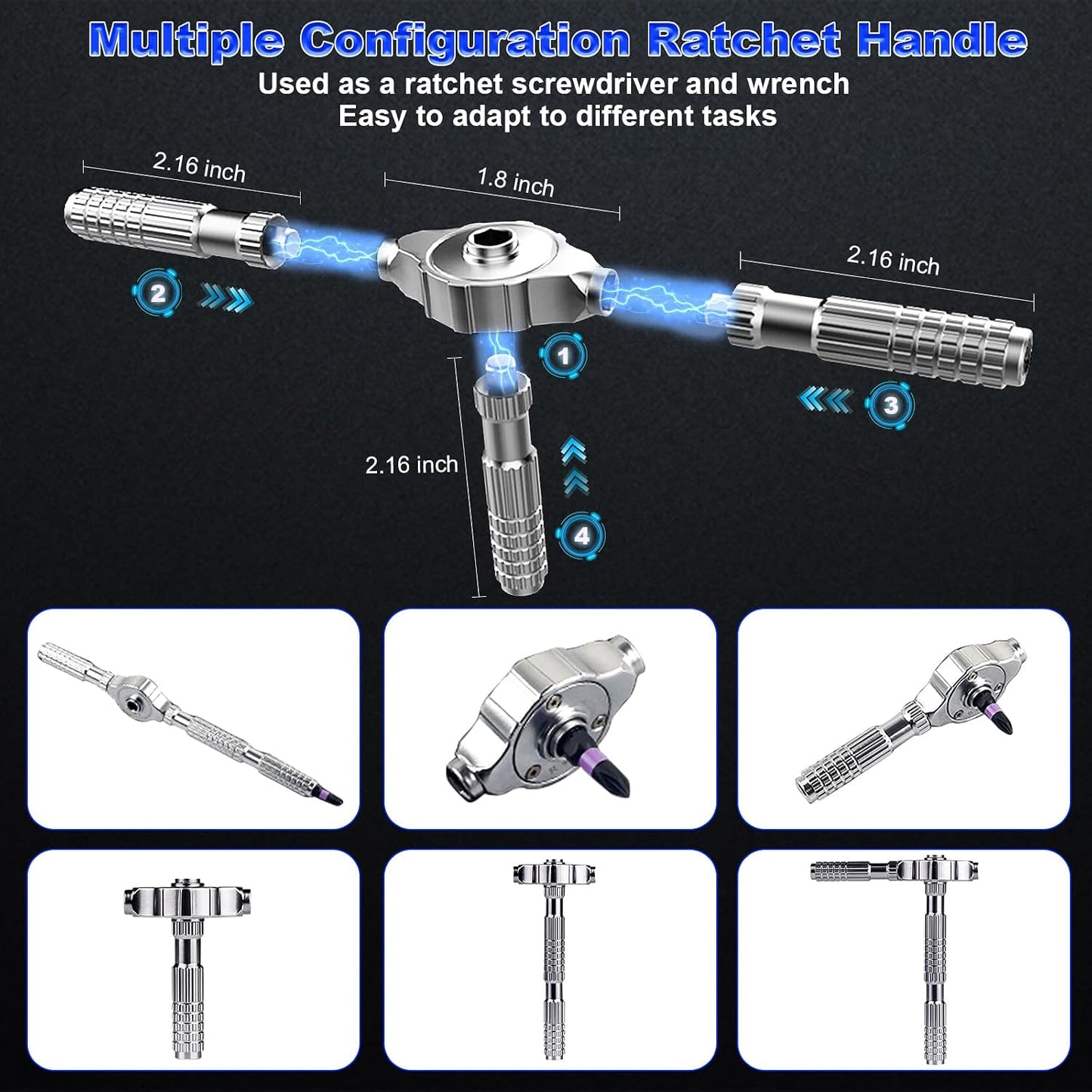 Set 40 en 1 destornilladores magnéticos T S2 acero