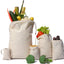 Bolsas muselina algodón orgánico doble cordón 6x10" 10 Uds