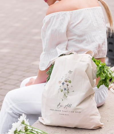 Bolsa tote cristiana para mujer con Biblia