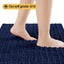 Alfombra baño azul marino 48x17pulg antideslizante ultra suave