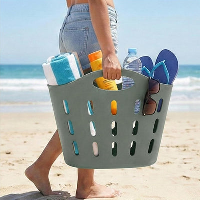Bolsa playa grande impermeable con bolsillo cremallera