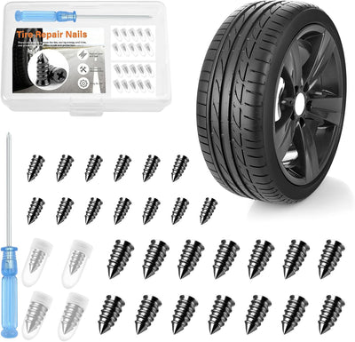 30 Pzas Kit Clavos Goma Reparación Neumáticos Vehículos