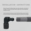 Adaptador manguera 6AN hembra a 3/8 púa aluminio negro