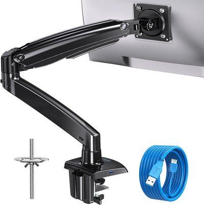 Brazo monitor ajustable 49pulg aluminio aeronáutico