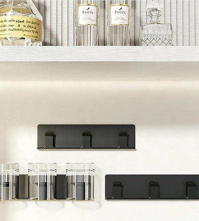 Paquete de 2 soportes de pared para tazas de café y té a prueba de óxido