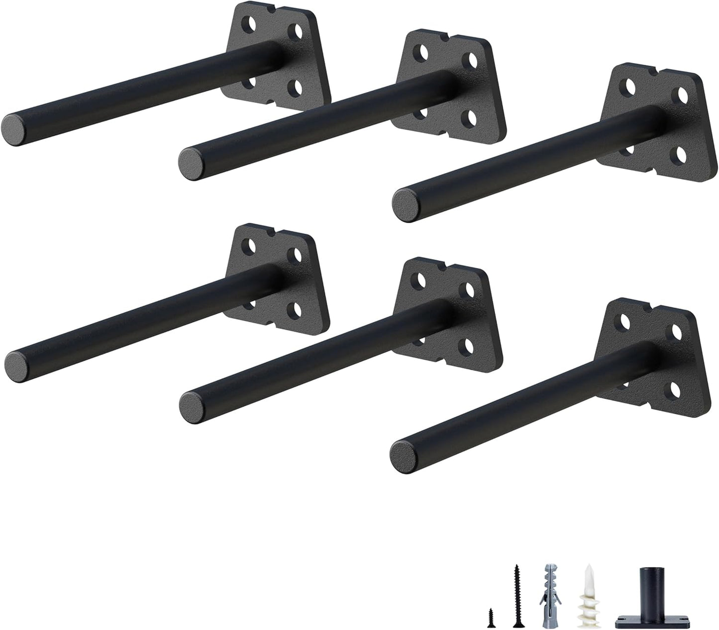 6 Soportes Estante Flotante 4" para Cocina
