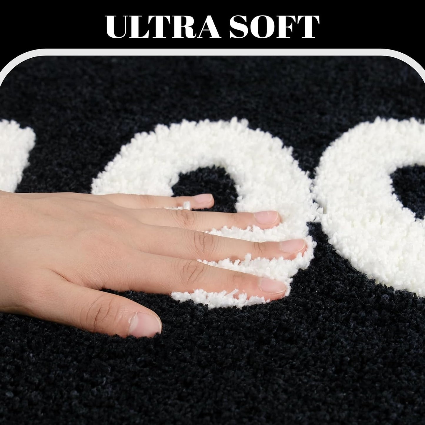 Alfombra baño microfibra antiderrap 25x21pulg