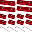 Set 4 separadores cables bujía aluminio con llave