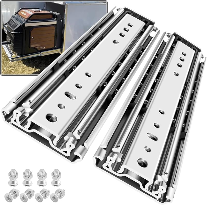 Guías cajón alta resistencia 300lb rieles industriales RV