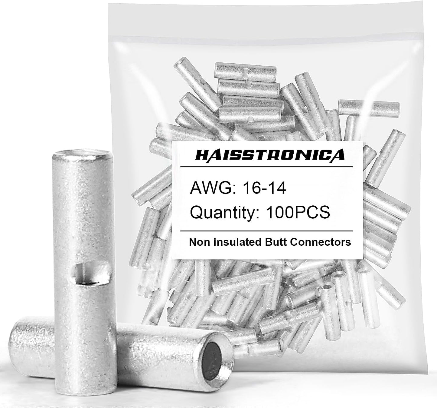 Set 100 conectores tope cobre estañado AWG 16-14 automotriz