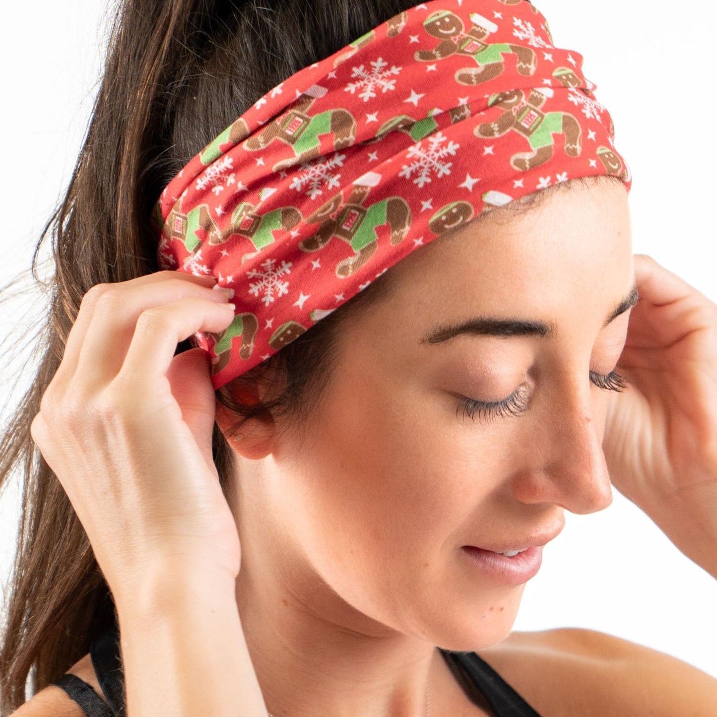 Polaina multifuncional cuello diadema correr patrones navideños