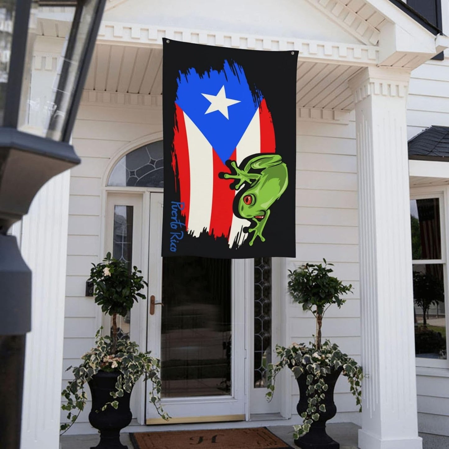 Bandera Puerto Rico 3x5ft con ojales latón decoración