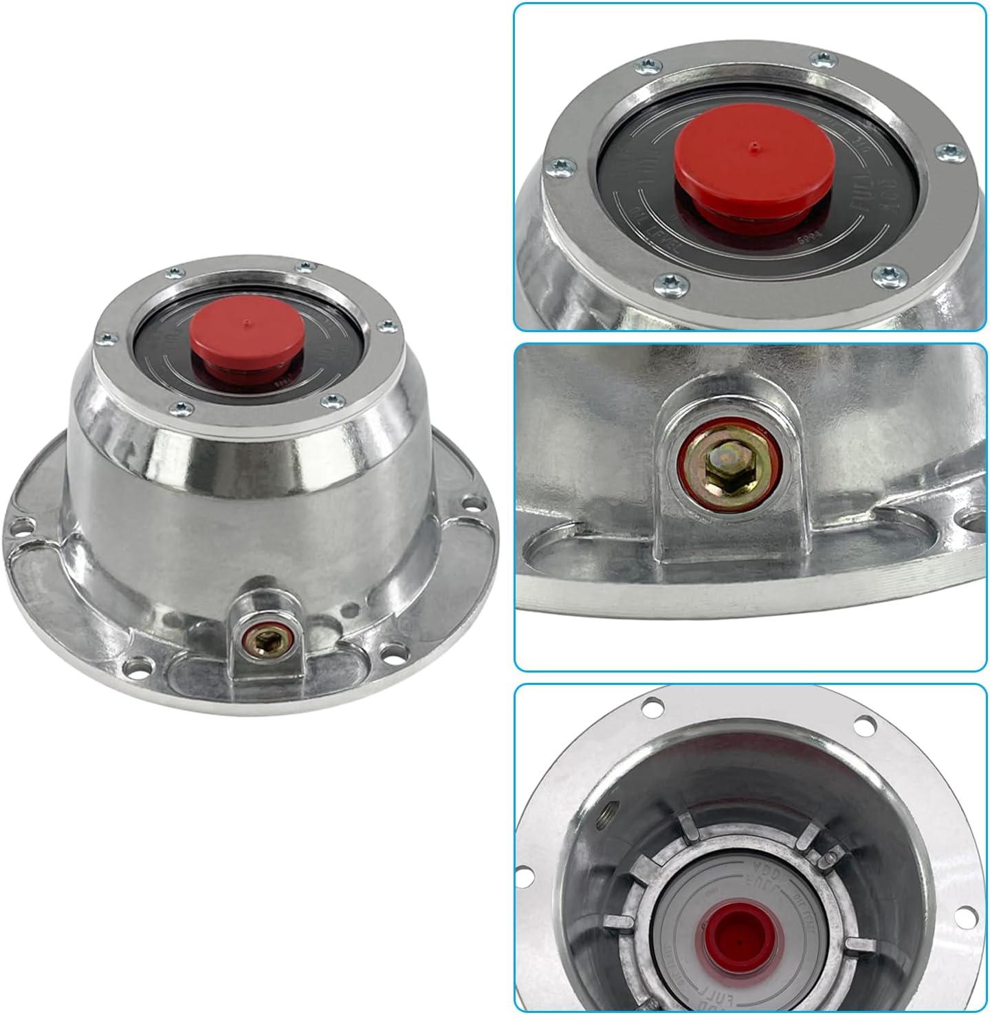 Set 4 tapas cubo aluminio 343-4195 con tapones