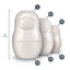 Set 6 Tazas Medidoras Anidadas Estilo Matrioska Blanco