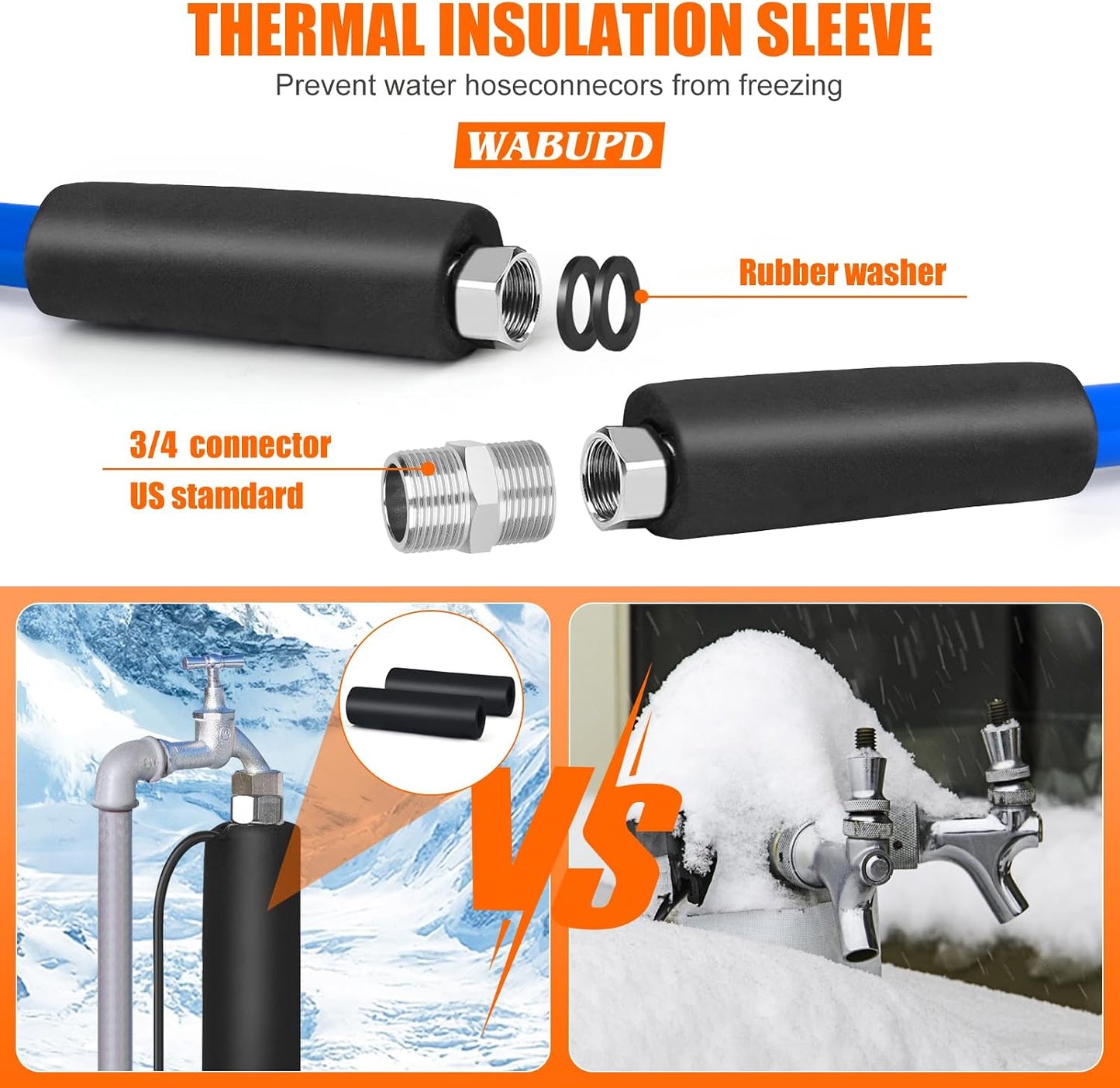 Manguera agua caliente RV 25ft anticongelante -47°F