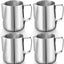 4 Jarras Espuma Leche Acero Inox 304 Cafetería 20oz