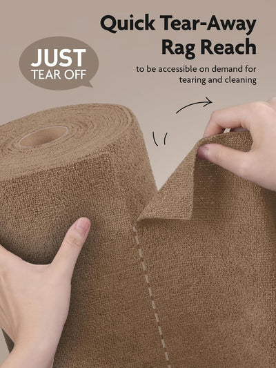 Rollo paño microfibra 12x12pulg set 30 toallas reutilizables