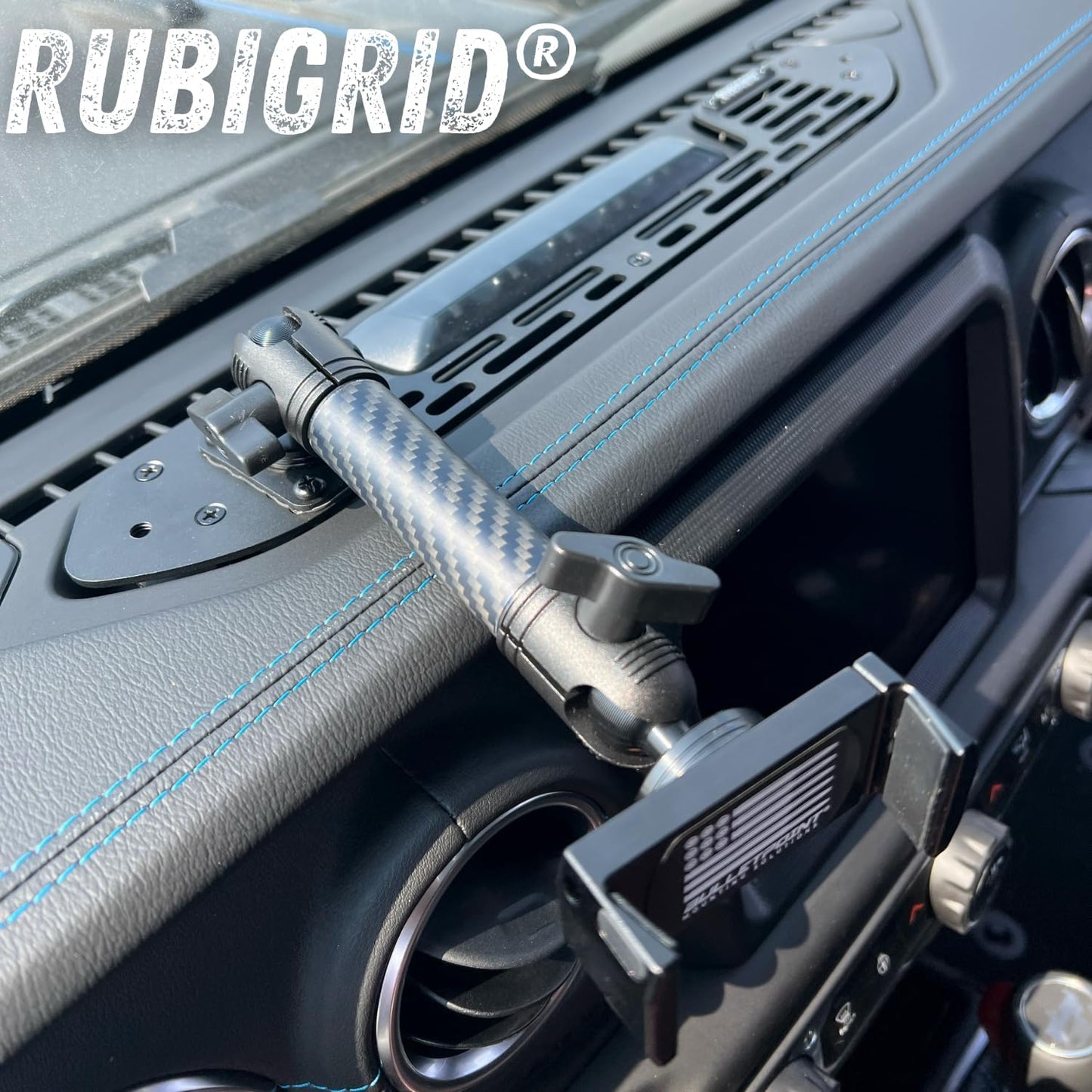 Soporte teléfono metal salpicadero Jeep Wrangler 4xe 21-23