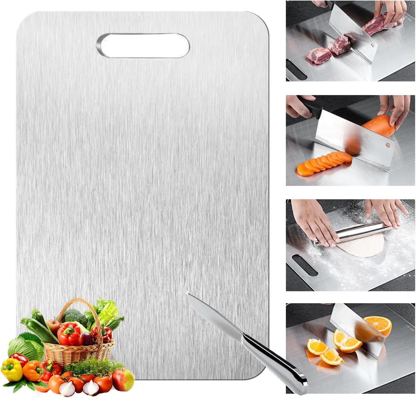 Tabla cortar titanio doble cara para cocina