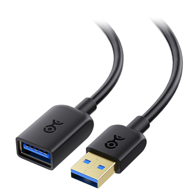 Cable USB 3.0 tipo A macho a hembra negro
