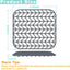 Protectores fregadero cocina 12.25x11.5pulg silicona