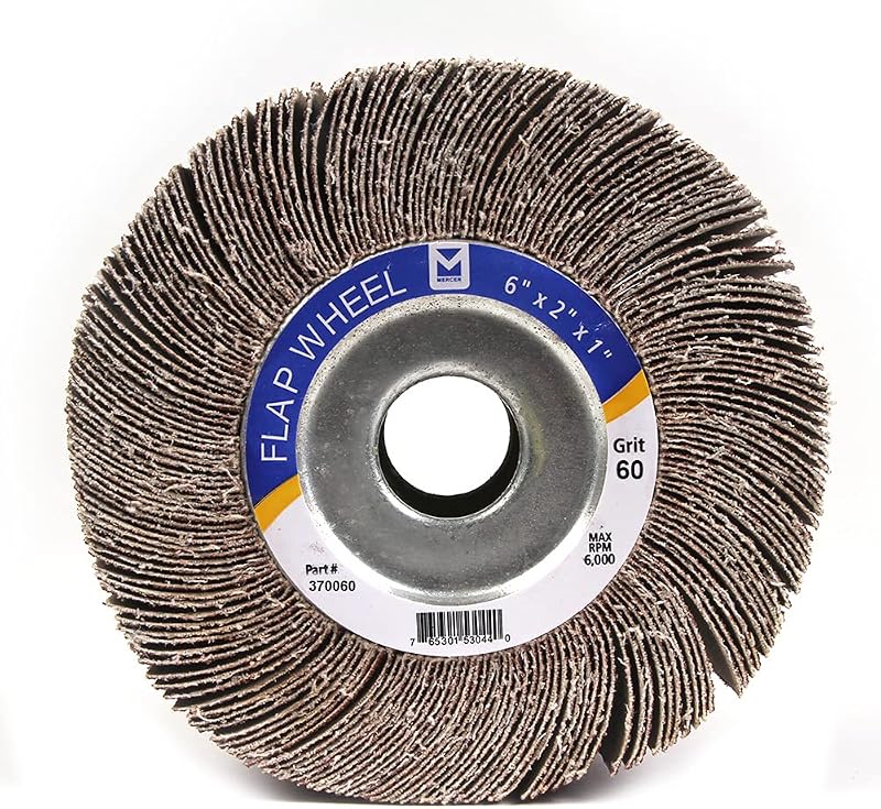 Rueda solapa orificio central 6x2x1 pulg grano 60