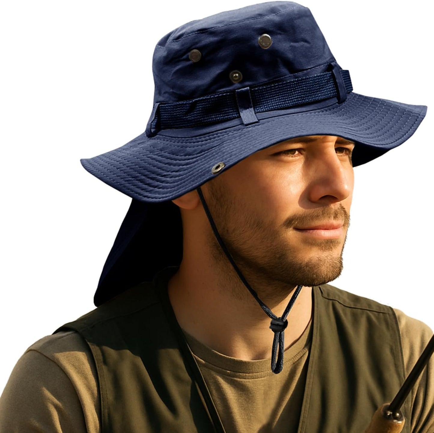 Sombrero pesca ala ancha UPF 50 para hombre mujer