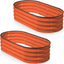 Camas jardín elevadas galvanizadas 4x2x1pie (2 pzas) naranja