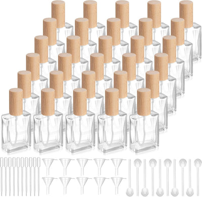30 Botellas Vidrio Perfume 1.7oz Dispensador Recargable