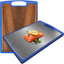 Tabla cortar titanio doble cara madera 15x10